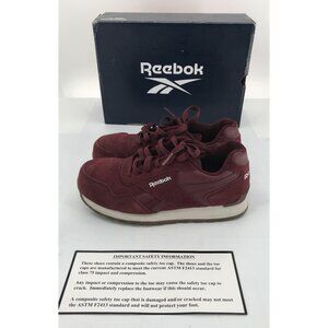Reebok Harman Womens Size 7 Burgundy White Composite Toe Safety‎ Work Shoes